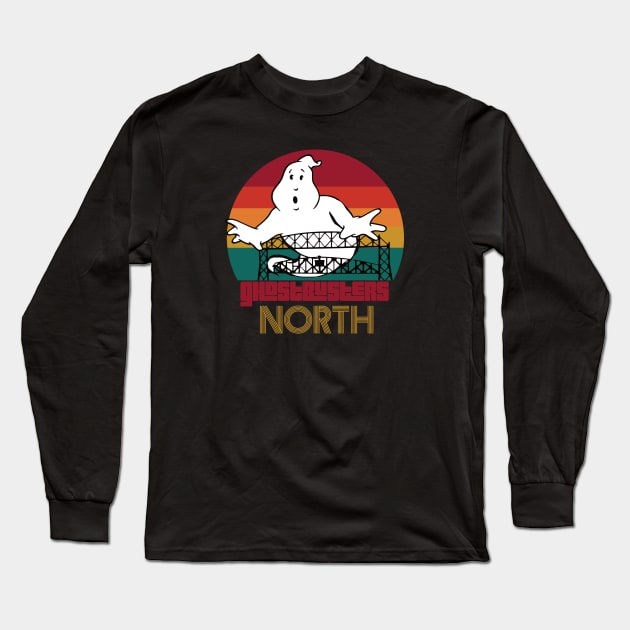 Ghostbusters North Vintage Long Sleeve T-Shirt by ghostbustersnorth